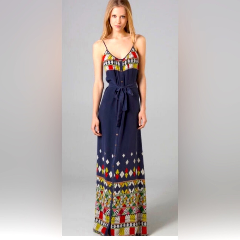 Twelth Street by Cynthia Vincent silk maxi dress. size P/Small NWT